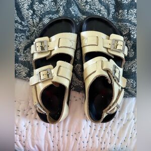 Birkenstock Cream Women's Sandals